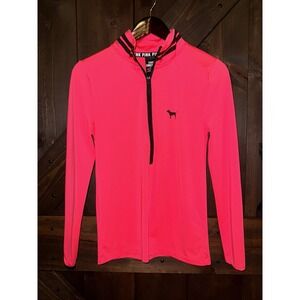 VS Victoria's secret PINK SMALL Ultimate Long Sleeve Shirt Quarter Zip Dri-fit‎
